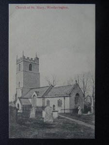 Somerset WOOLAVINGTON St. Mary's Church - Old Postcard by C.A.S.Co.