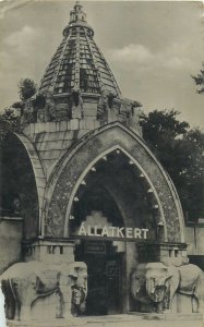 Post card Hungary Budapest Zoo Garden entrance