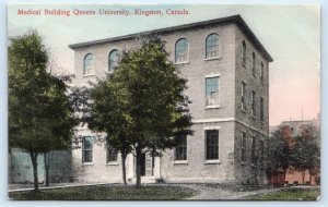 KINGSTON Ontario Canada~ MEDICAL BUILDING Queens University Handcolored Postcard