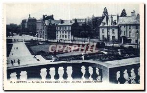 Old Postcard Rennes Saint Georges Au Fond du Jardin