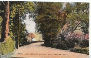 Hampshire Postcard - At Lyndhurst Village - Brockenhurst Road - Ref J426