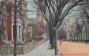 Franklin Street Richmond Virginia 1910c postcard