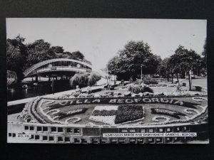 BEDFORD Villa Bedfordia Embankment Gardens & Suspension Bridge c1970 RP Postcard