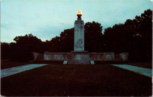 Eternal Light peace Memorial Twilight Gettysburg PA Pennsylvania Postcard VTG 