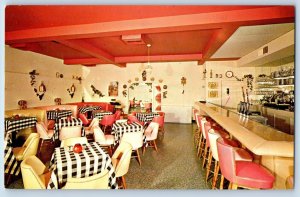 Scottsdale Arizona Postcard Peter Hofbrau Restaurant Interior View 1960 Unposted