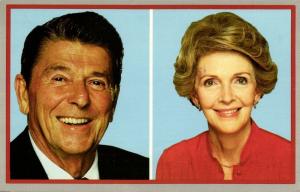 40th President of the United States Ronald Reagan and his Wife Nancy (1986)