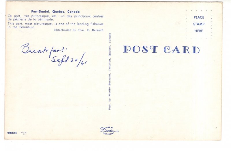 Port- Daniel, Quebec, 1961