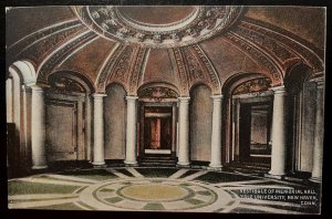 Vintage Postcard 1907-1915 Memorial Hall Vestible, Yale U., Connecticut (CT)