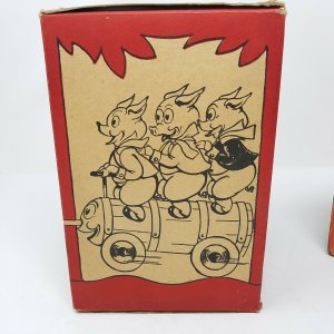 Vintage 1930's Kids Stacking Musical Toy Nesting Blocks with Original Box 1170