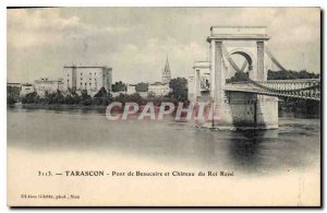 Postcard Tarascon Beaucaire Old Bridge and Chateau du Roi Rene