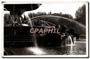 Old Postcard Aix en Provence The large fountain