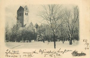 Sweden Wexio Växjö cathedral 1902 postcard