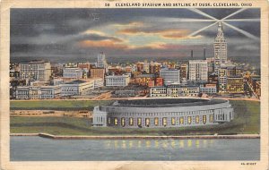 Cleveland Stadium, Dusk Cleveland, Ohio OH