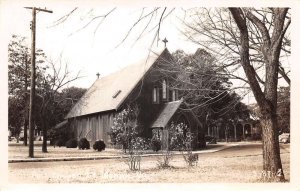 Fort Monroe Virginia Post Chapel Real Photo Vintage Postcard AA83755