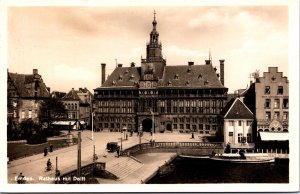 Germany Emden Rathaus mit Delft Vintage RPPC C018