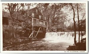 The Old Mill Silvermine Tavern Inn Norwalk CT Vintage Postcard R04