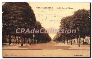 Old Postcard Chatellerault Boulevard Blossac