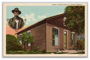 St. Joseph Missouri Home Of Jesse James Postcard