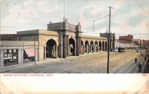 Columbus Ohio c1906 Postcard Union Train Station