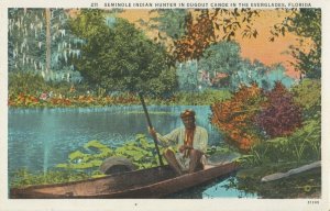 EVERGLADES Florida 1910s Seminole Indian Hunter