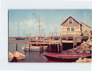 Postcard Lobstering Gear at Menemsha on Martha's Vineyard Island Massachusetts