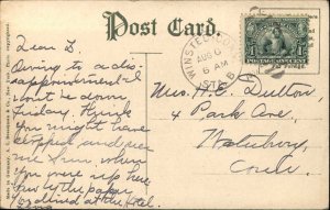 Captain John Smith Pocahontas Native American Indigenous History c1910 Postcard