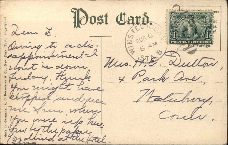 Captain John Smith Pocahontas Native American Indigenous History c1910 Postcard