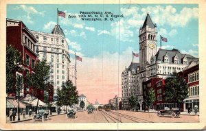 Washington D C Trolleys On Pennsylvania From 12th Street To U S Capitol