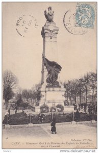CAEN, Monument eleve a la Memoire des Enfants du Calvados tues a l'Ennemi, Fr...