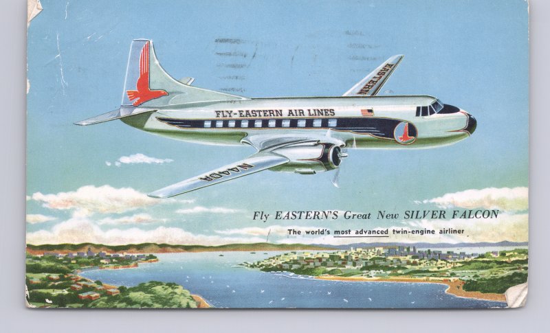 Aviation-Fly Eastern's Great New Silver Falcon-Airline Issued-1960