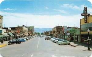 Grand Junction CO Main Street Business District Old Cars Postcard