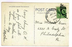 Bennington, Vermont to Philadelphia, Pennsylvania 1939 PC, The Elk, Mohawk Trail