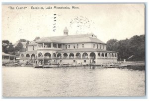 1909 The Casino Excelsior Exterior Lake Minnetonka Minnesota MN Posted Postcard