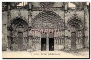 Postcard Old Portico of the Cathedral Bazas