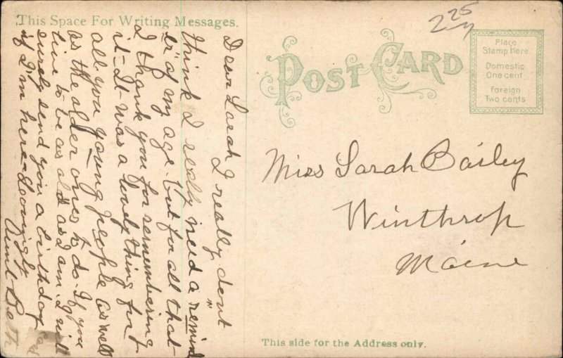 Vancouver Washington WA State School c1900s-20s Postcard