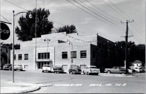 Real Photo Postcard Community Memorial Hospital in Hull, Iowa