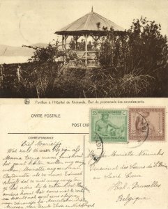 belgian congo, KINKANDA, Pavilion at the Hospital (1920s) Postcard