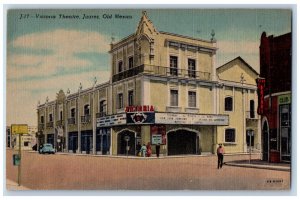 Juarez Chihuahua Mexico Postcard Victoria Theatre c1930's Vintage