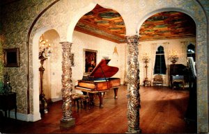 Florida Sarasota Ringling Residence The Ballroom With Baby Grand Piano