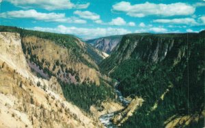 USA The Grand Canyon Of The Yellowstone Chrome Postcard 07.63