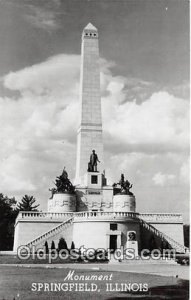 Monument Springfield, IL, USA Unused 