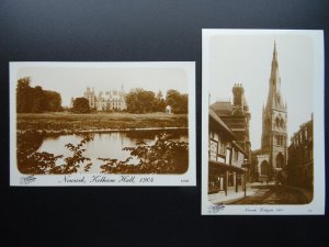 Nottingham 2 x NEWARK KIRKGATE KELHAM HALL Reproduction Postcards c1900 by Frith