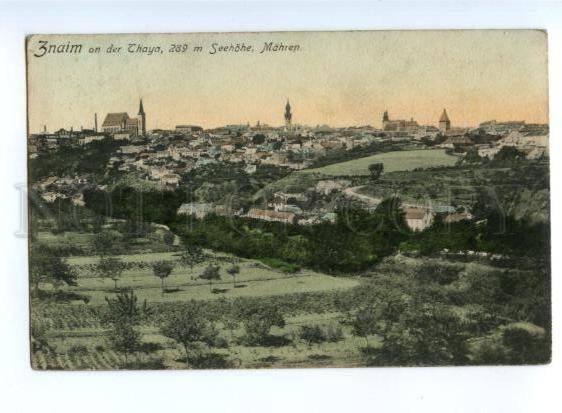 175053 Czech Znojmo ZNAIM Mahren View Vintage 1909 postcard