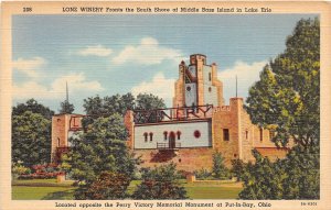 J70/ Middle Bass Island Ohio Postcard Linen Lonz Winery Building 311