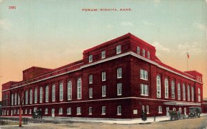 Forum, Wichita, Kansas, Early Postcard, Unused
