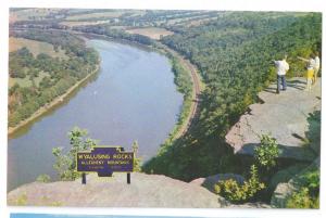 PA Wyalusing Rocks Susquehanna River Lookout (4 Postcards)