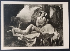 GERMANY THIRD 3rd REICH ORIGINAL POSTCARD MUNICH HOUSE OF ART YOUTH  NUDES