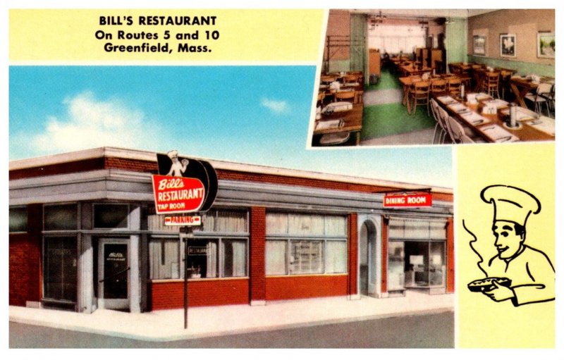 Massachusetts  Greenfield ,  Bill's Restaurant