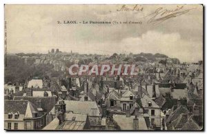 Postcard Laon Old Panorama