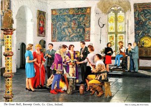 Great Hall Bunratty Castle County Clare Medieval Dinner Ireland Litho Postcard